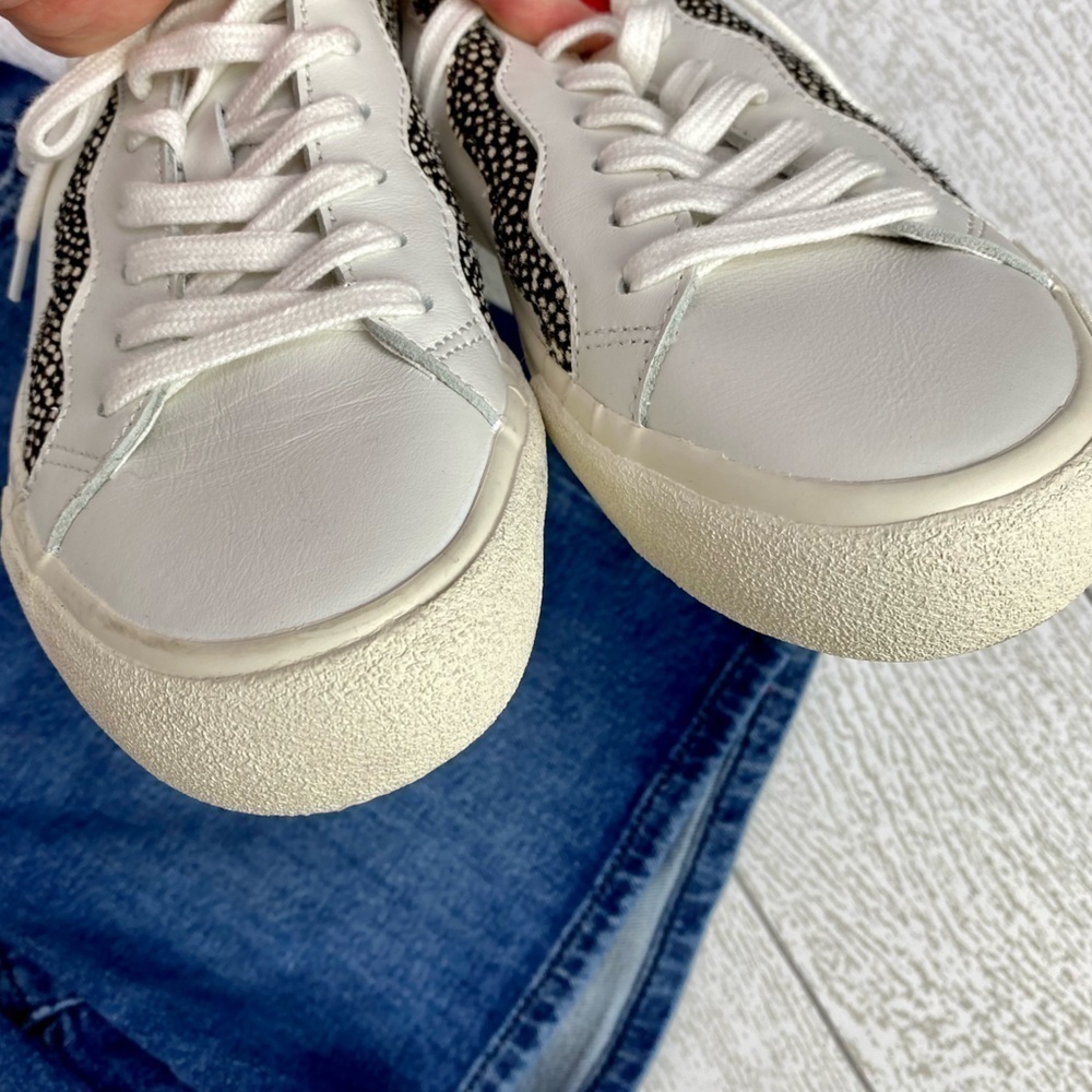 Madewell MWL sidewalk low top court white sneakers tennis shoes size 7 - Picture 7 of 9